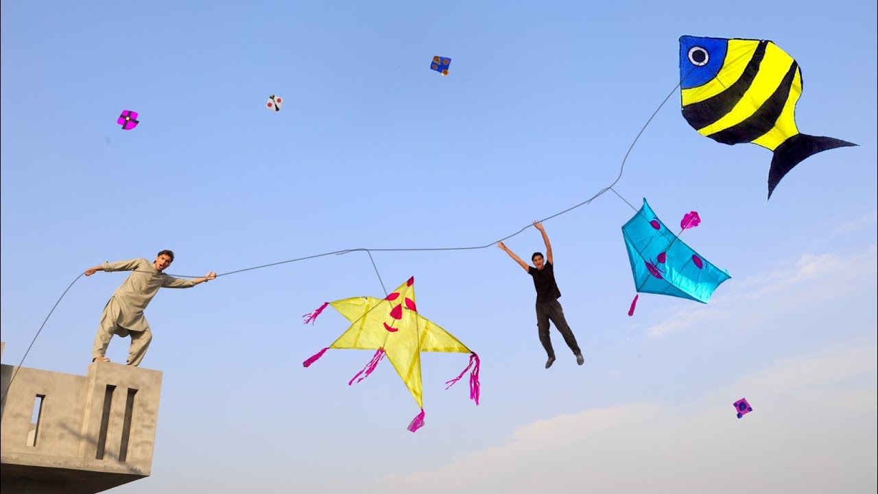 New Unique Viral Star Kite Vs Bablu Kite Catch Tricks Big Door 