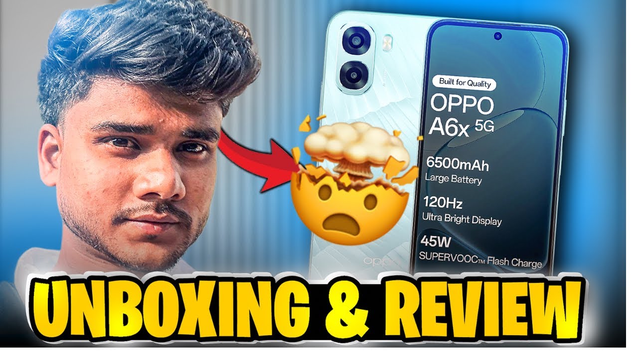 Unboxing & reveiw oppo A6x 5g ⚡️🤯 || first look Under @12**9 || camera 📸 || display quality 