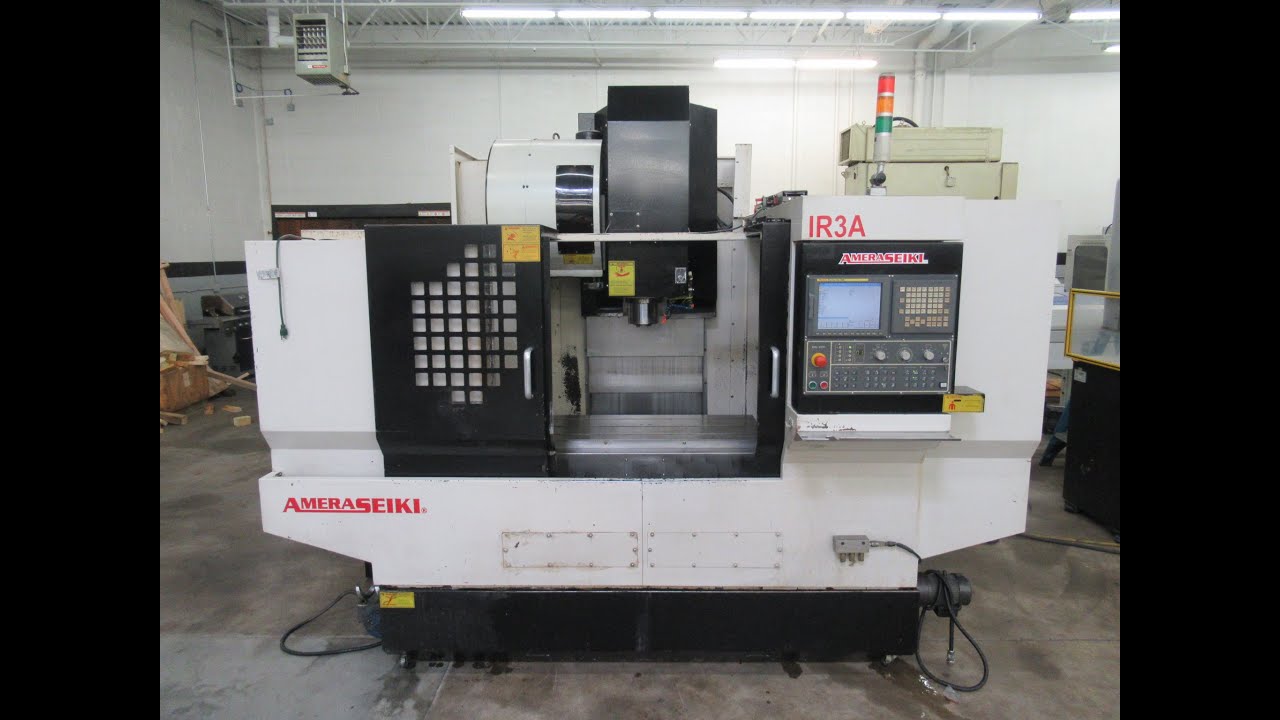 Amera Seiki A-3 CNC Vertical Machining Center w/ Side Mount Tool Changer, Chip Auger & Fanuc Control