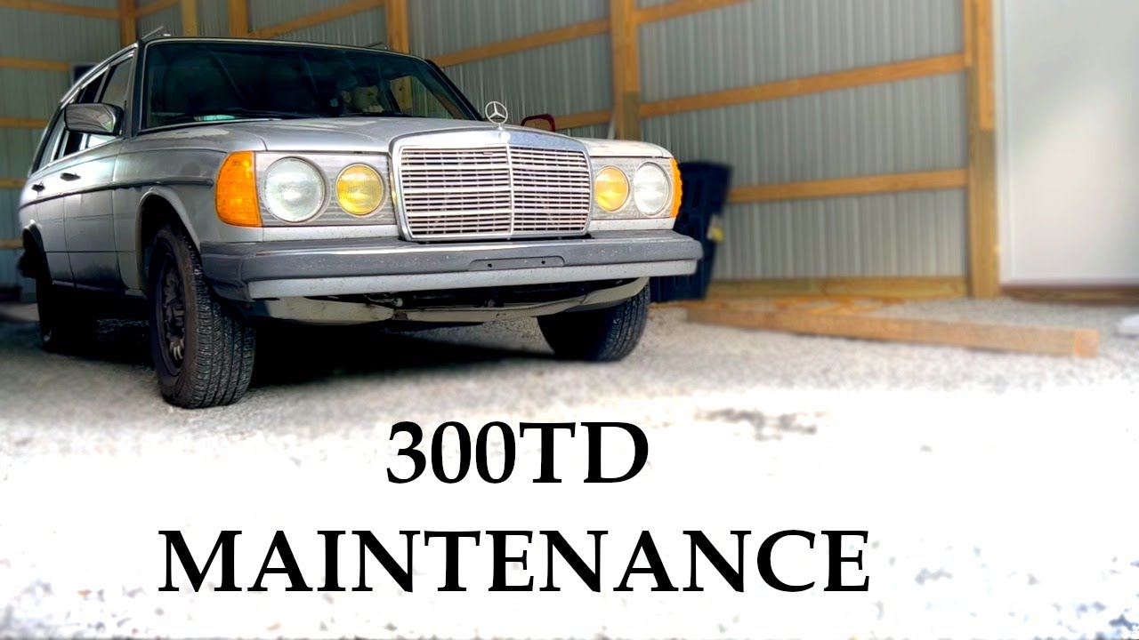 Техническое обслуживание W123 - Mercedes 300TD 1983 года выпуска
