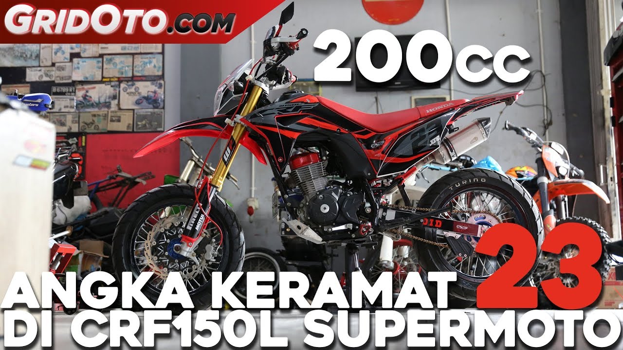 Modifikasi Honda CRF150L Supermoto Fans Jordan dan Rossi | Modifikasi Motor | GridOto