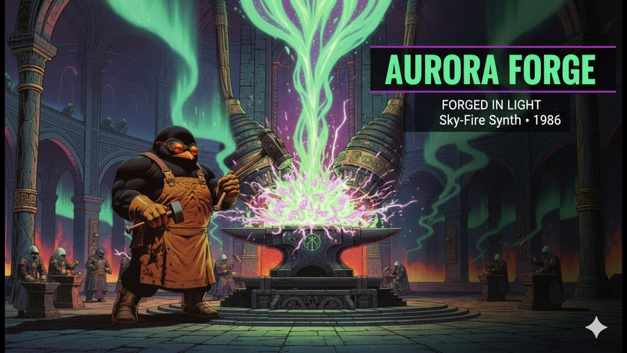 Forging with Sky-Fire at the Aurora Anvil | Dark Fantasy Synth