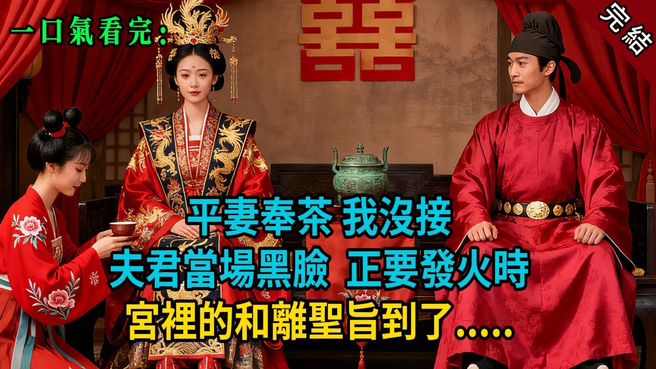 【完結爽文】平妻奉茶，我沒接。夫君當場黑臉，正要發火時，宮裡的和離聖旨到了....#小説 #古風 #古言 #爽文 #故事 #有聲書 #綠茶 #故事頻道 #大女主