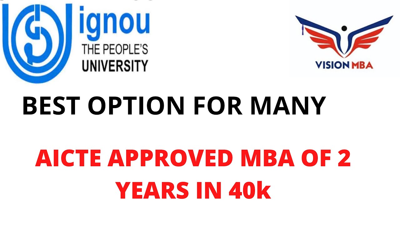 IGNOU MBA for working professionals or freshers.