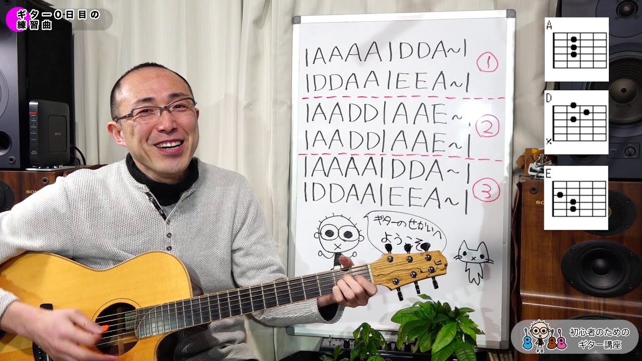 ギター0日目の練習曲「きらきら星」初心者のためのギター講座 [なつばやし]