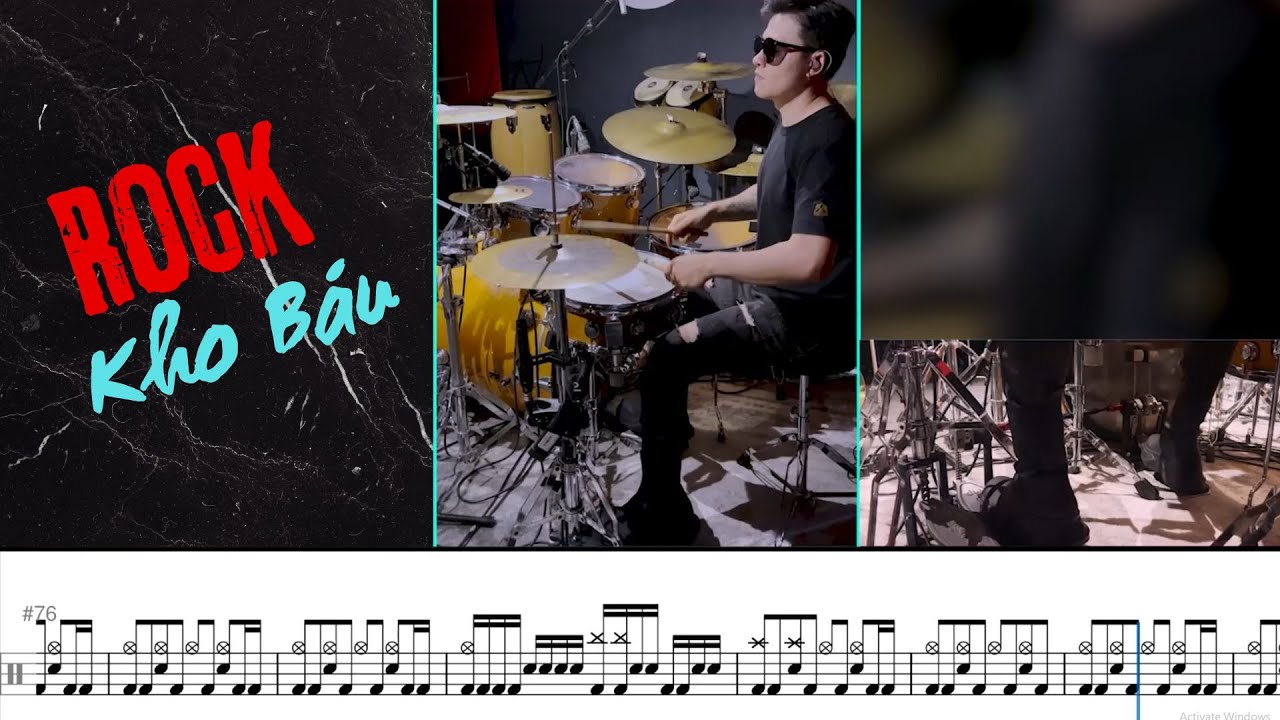 Kho Báu Rock Version DRUMCOVER - DRUMLESSON.