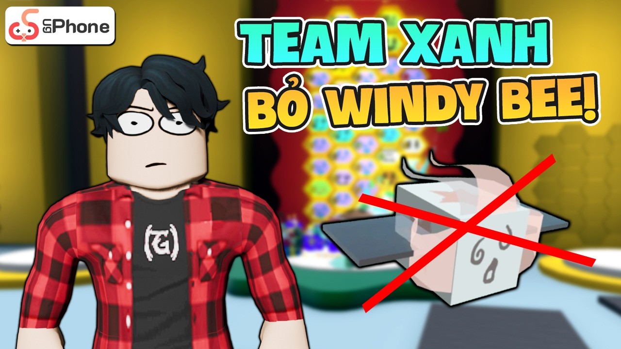 Mình Đã Bỏ WINDY BEE Khi Chơi Team Xanh Trong Roblox Bee Swarm Simulator!