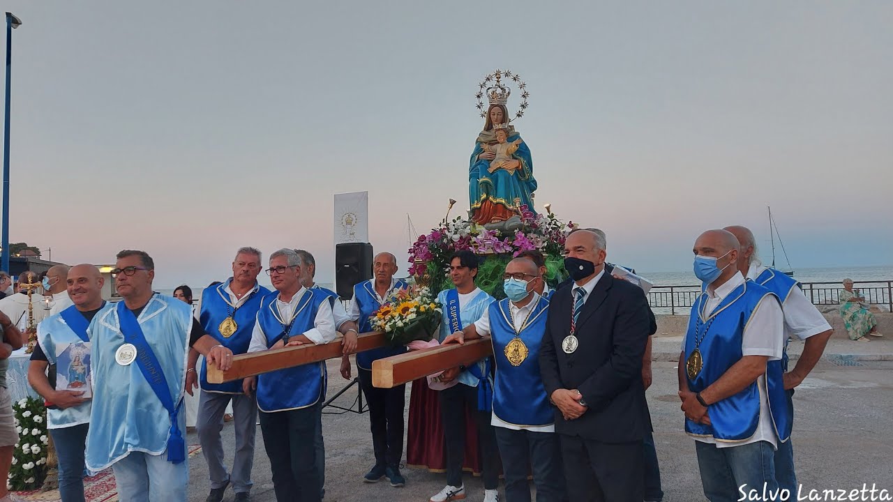 MONDELLO (PALERMO) - PROCESSIONE A MARE DI MARIA SS. DELLE GRAZIE. 23/07/2022