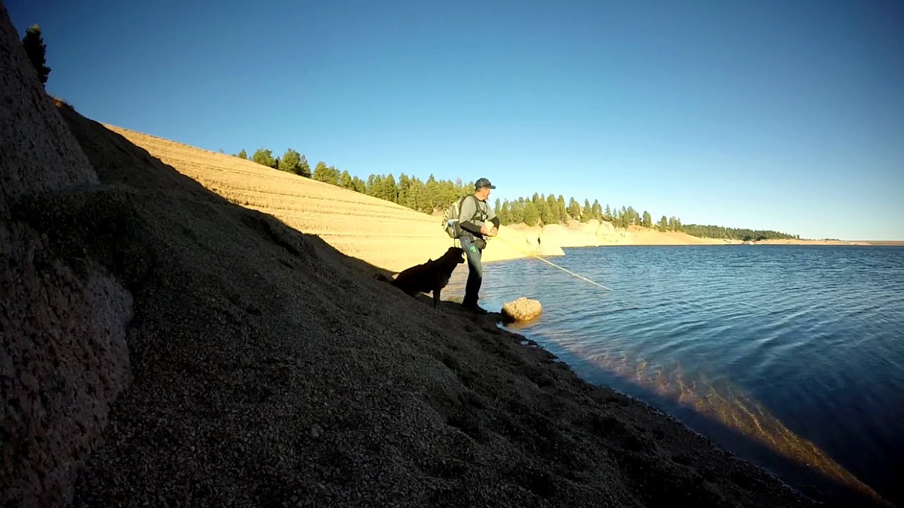 Fishing at Rampart Reservoir in Colorado Nov 2025