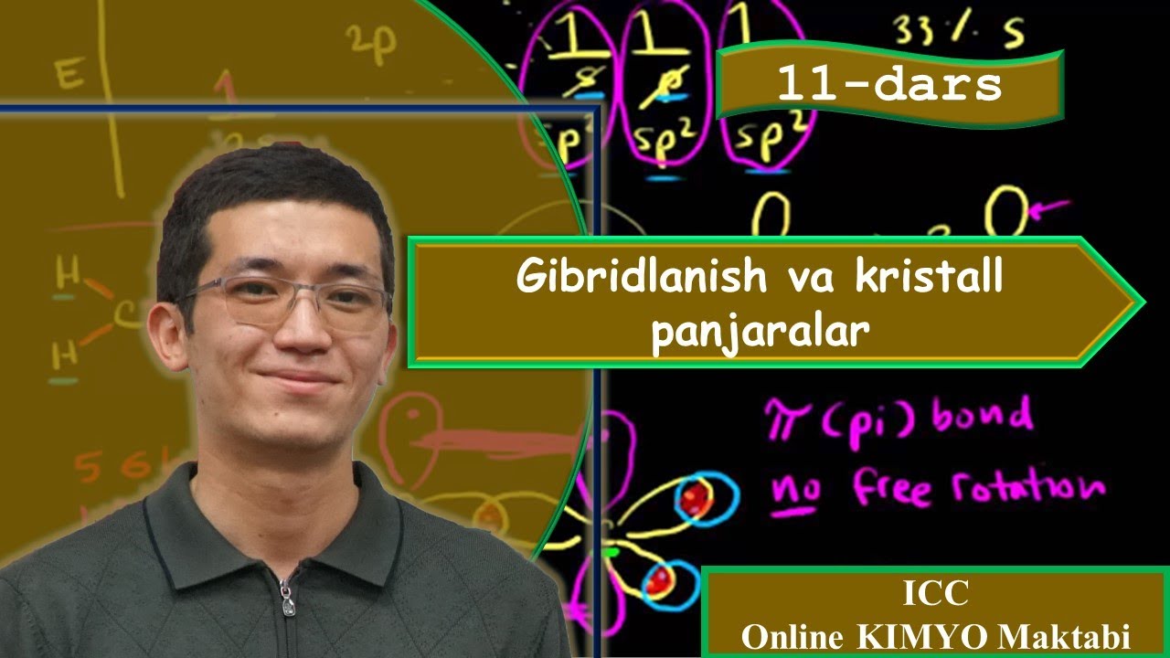 Gibridlanish va kristall panjaralar | 11-dars