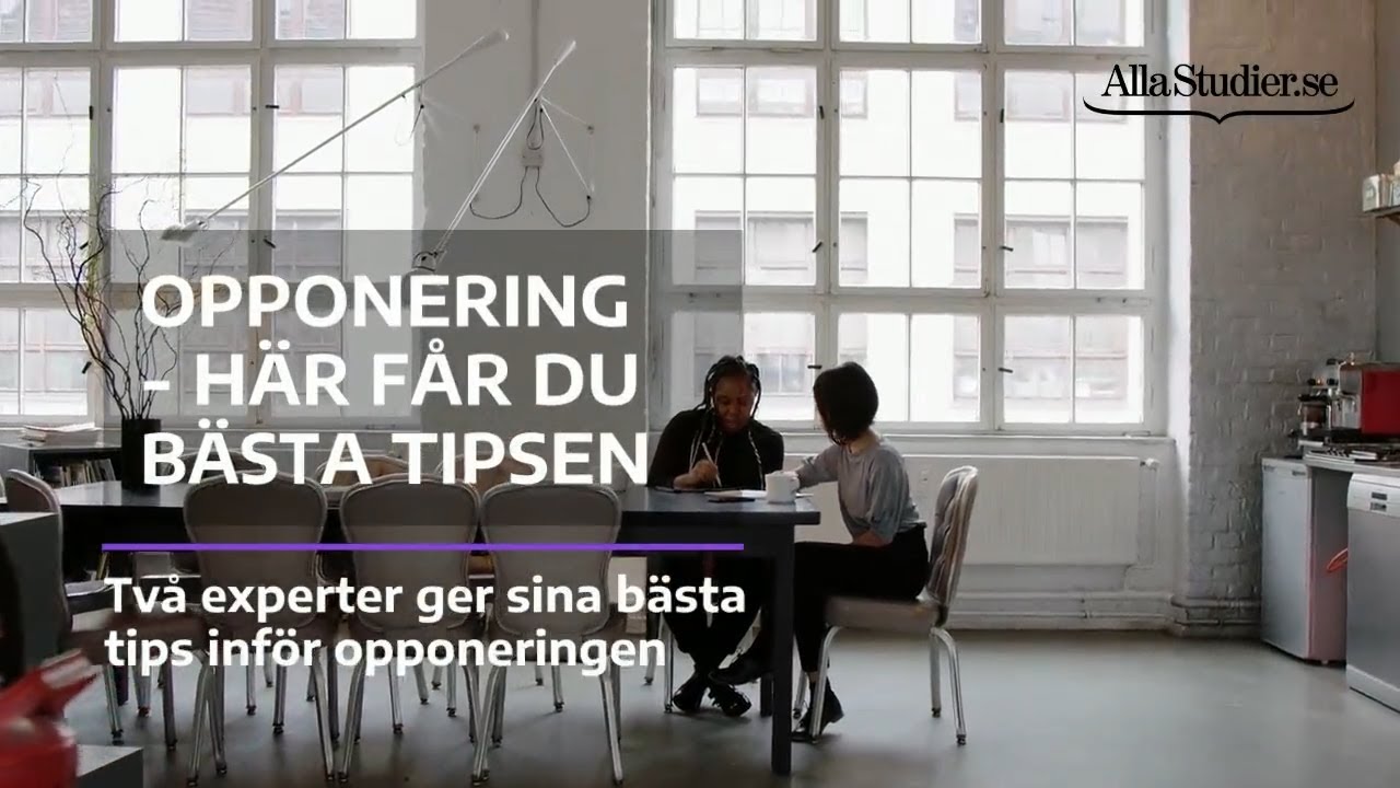 Opponering &ndash; h&auml;r f&aring;r du b&auml;sta tipsen