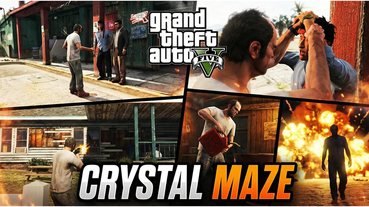 GTA V - Crystal Maze - Travor angry | Part 15!