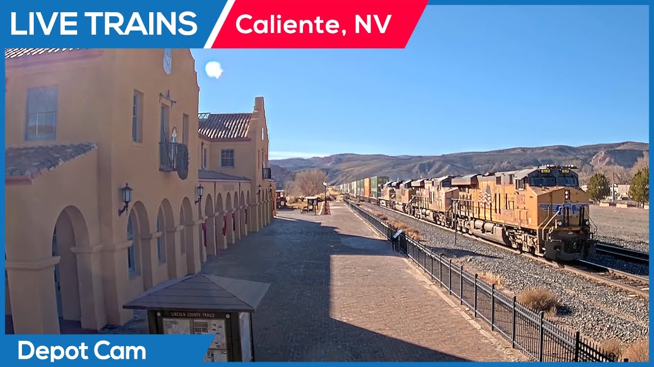 🔴 LIVE Trains Railcam | Caliente, Nevada (Depot Cam)