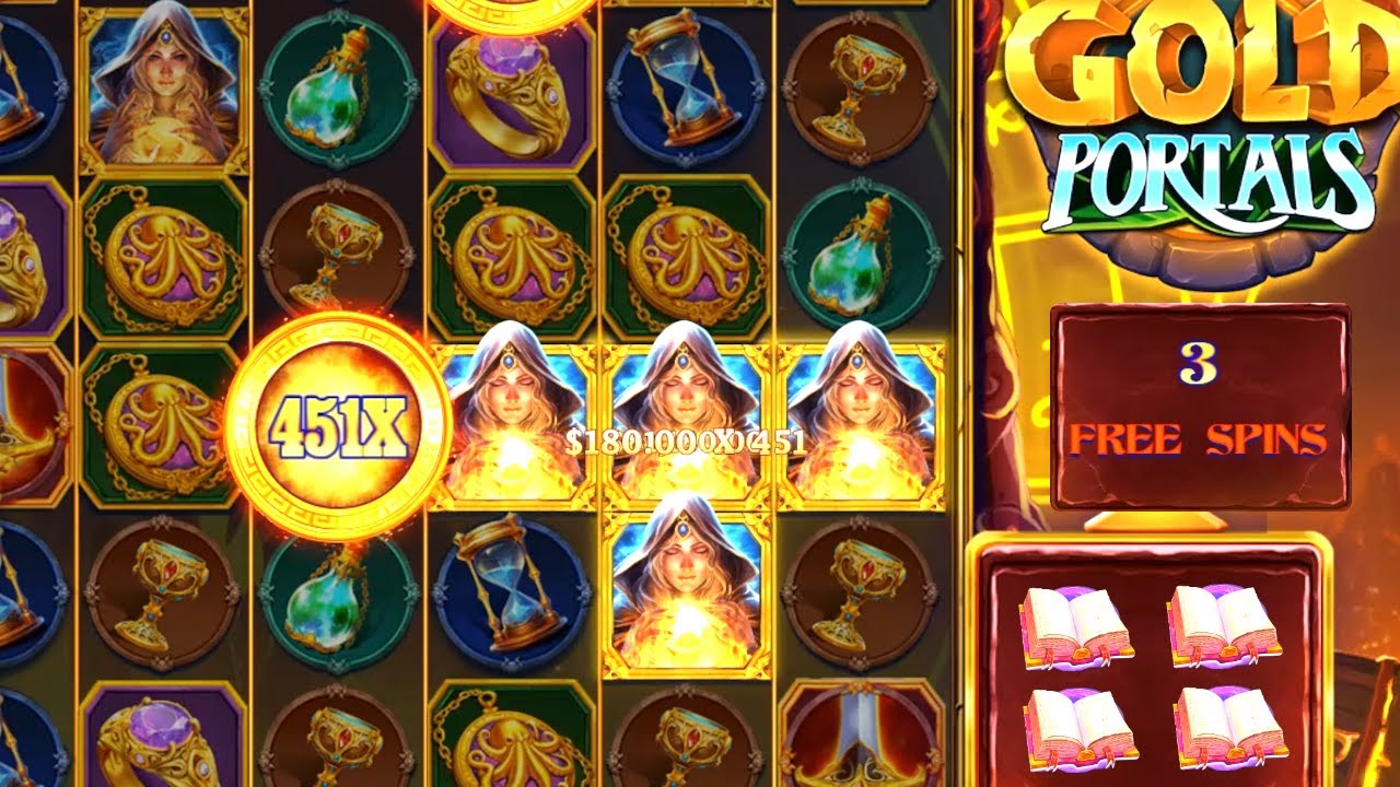 Gold Portals Slot Connects a Really BIG Multiplier | Jackpot Wins