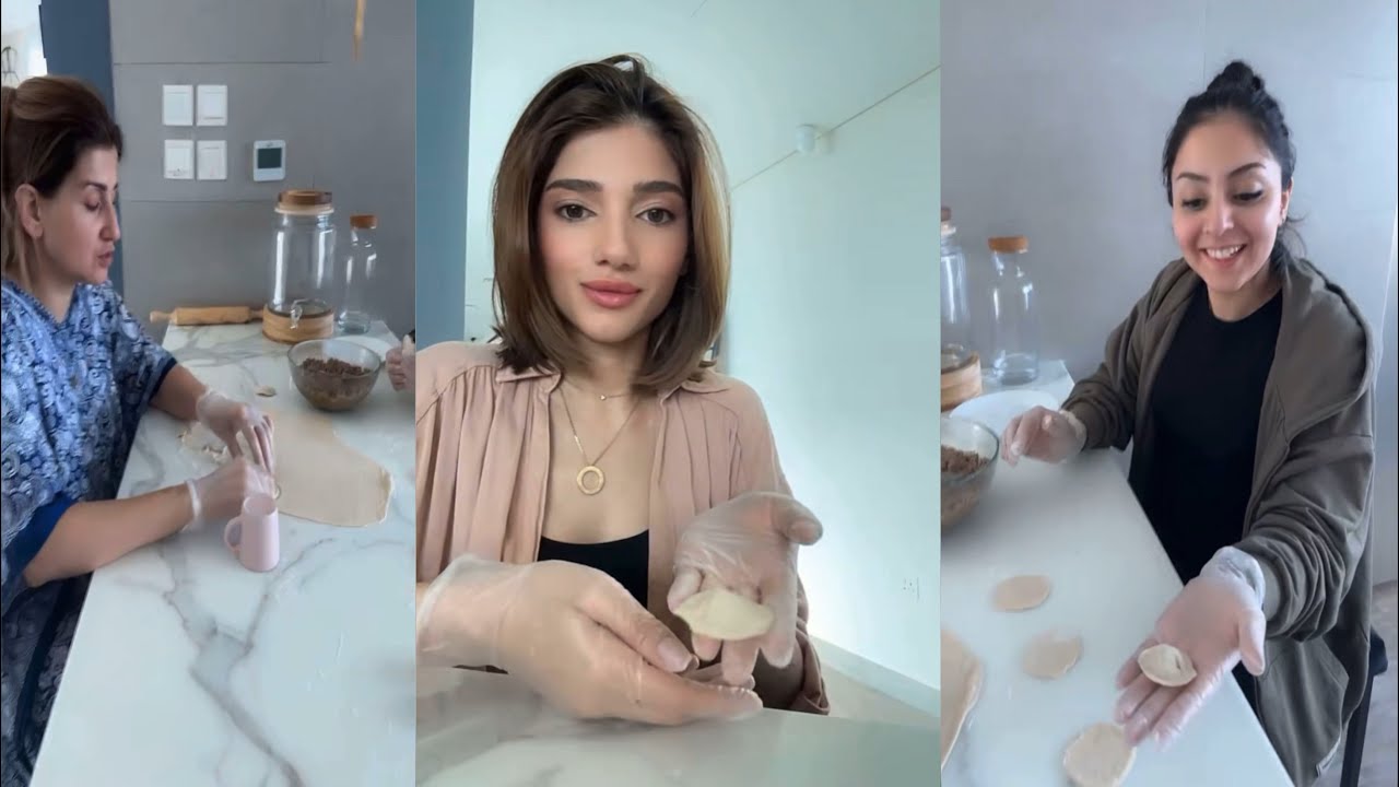 سنابات نارين بيوتي | ام نارين تغار من حماتها 😂 نارين تساعد بطبخه شيش برك 😍🔥