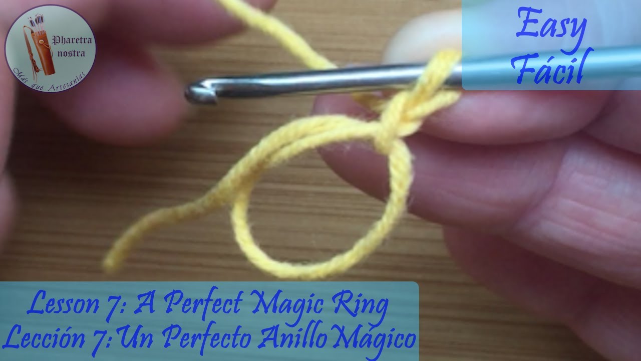 MAKE A PERFECT MAGIC RING! / &iexcl;HAZ UN PERFECTO ANILLO M&Aacute;GICO! #easycrochet #crochet  #knitting