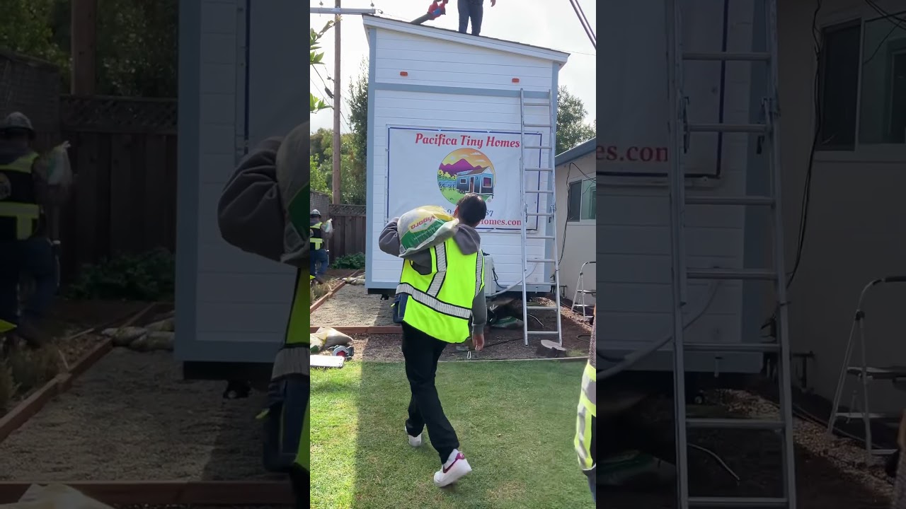 #tinyhomeonwheels as an #adu  delivery in San Jose 🏡 #tinyhomes #tinyhouses #tinyhousenation