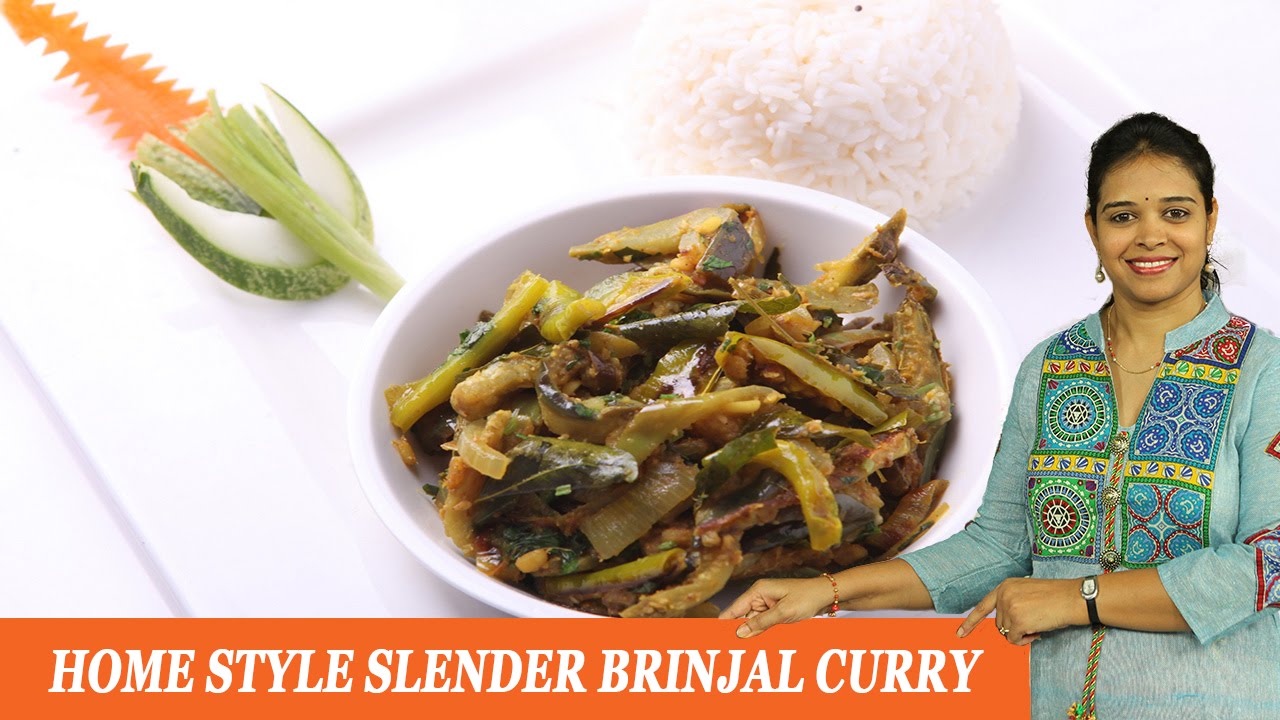 HOME STYLE SLENDER BRINJAL CURRY - Mrs Vahchef