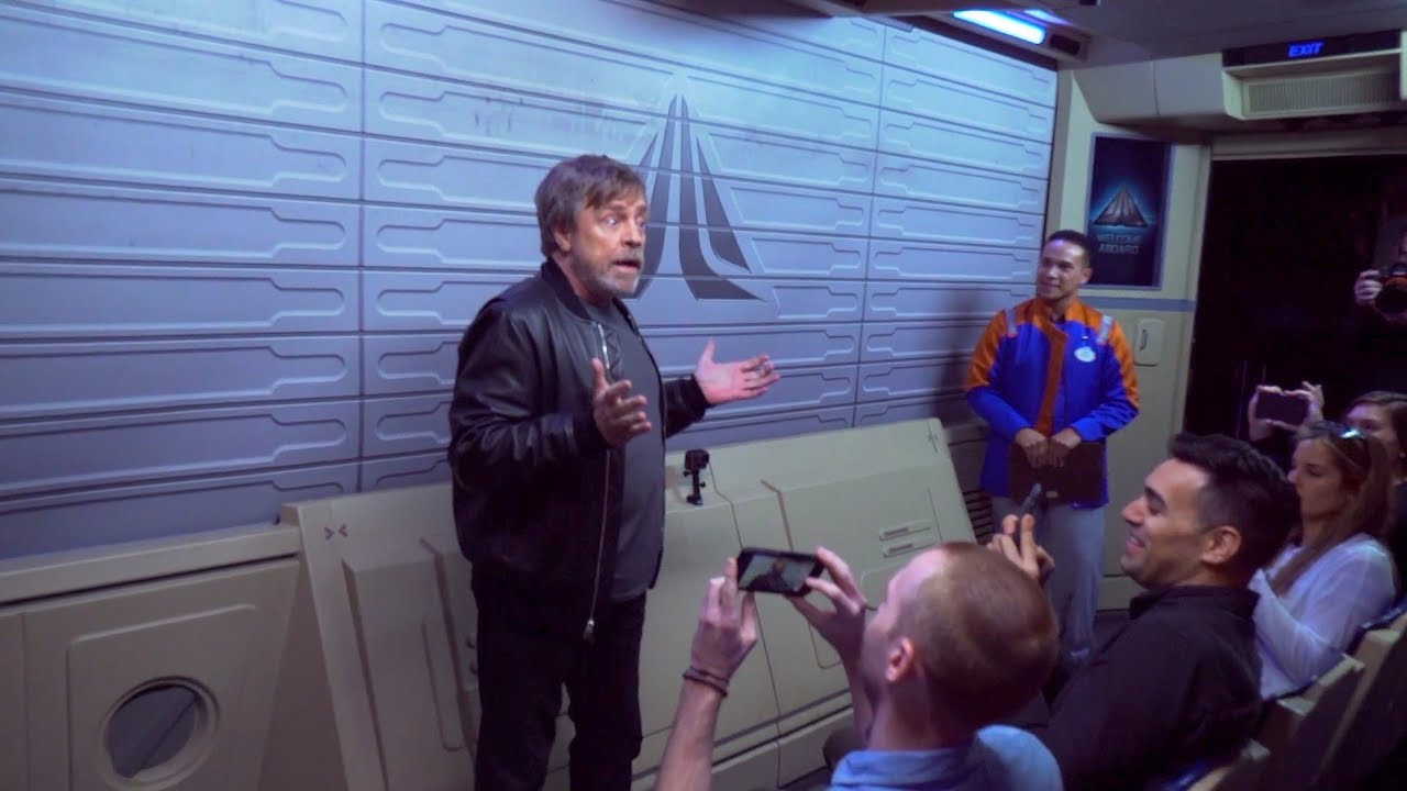 Mark Hamill Disneyland Star Tours Surprise (2017)