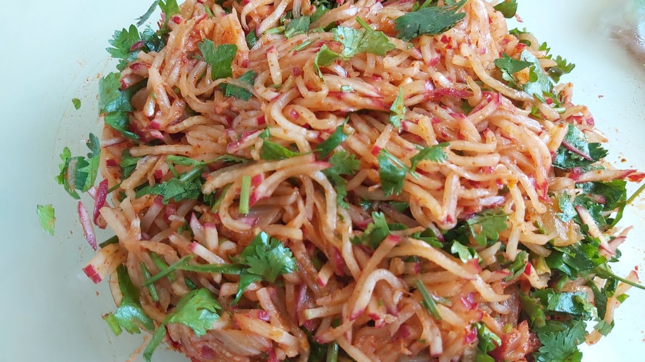 КАКОЙ ЖЕ ОН ВКУСНЫЙ - САЛАТ ИЗ РЕДИСКИ ПО-КОРЕЙСКИ.