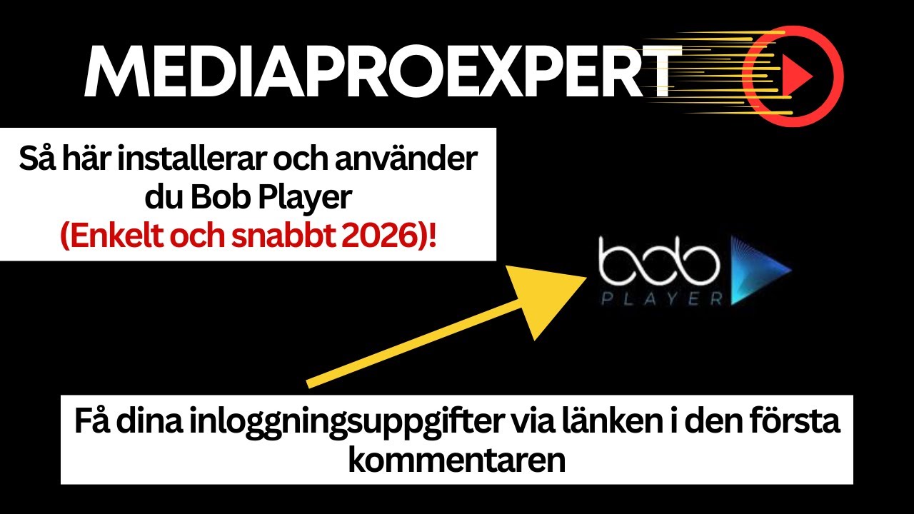 Bob Player p&aring; Smart TV &ndash; Enkel installation & steg-f&ouml;r-steg guide (2026)
