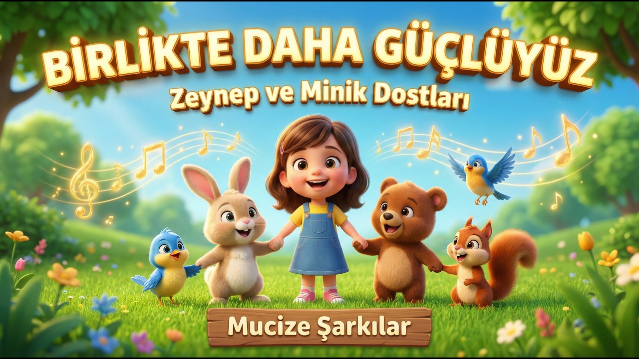 Birlikte Daha Güçlüyüz: Zeynep ve Minik Dostları 🎵✨ | Mucize Şarkılar