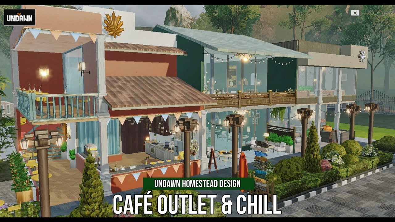 [GUIDE] MEMBUAT COFFEE SHOP, FAST FOOD OUTLET & FANCY RASTO PINGGIR KOTA | UNDAWN HOMESTEAD DESIGN