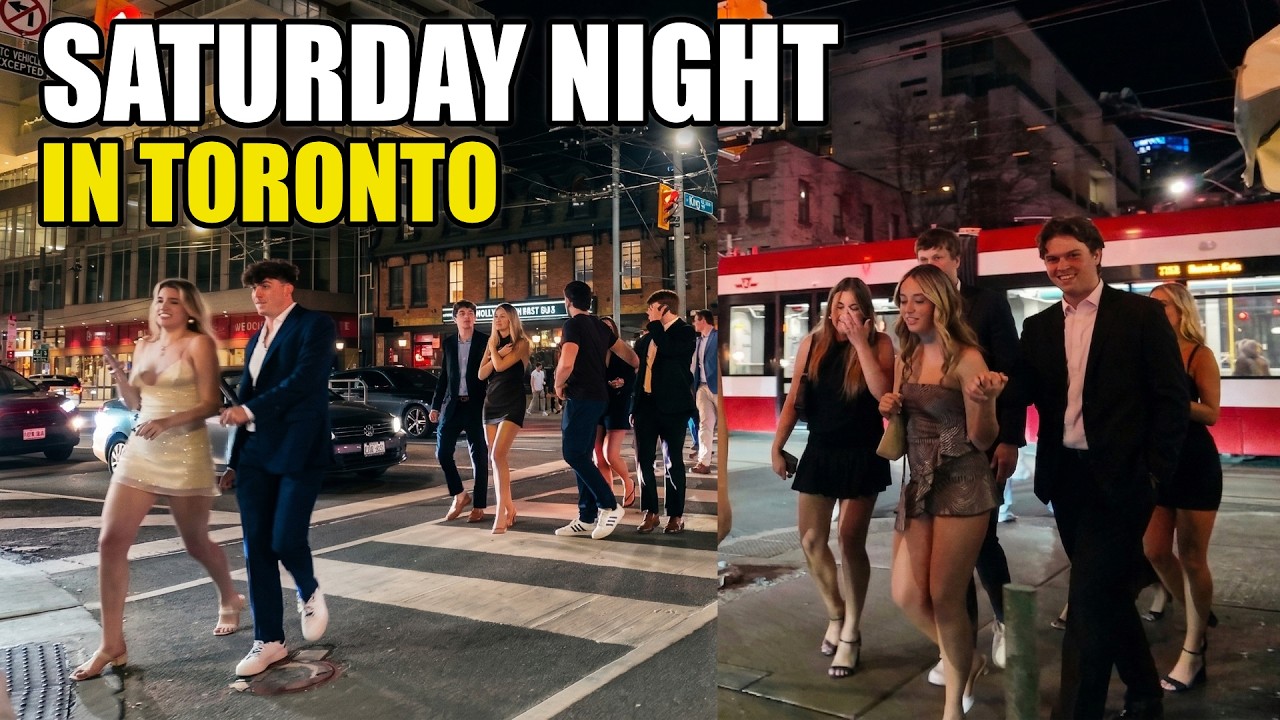 Downtown Toronto Saturday Nightlife | Spring Walk (April 2026)