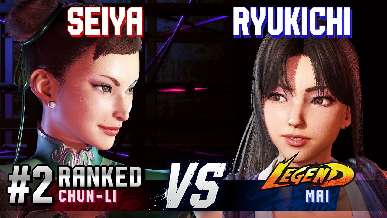 SF6 ▰ SEIYA (#2 Ranked Chun-Li) vs RYUKICHI (Mai) ▰ High Level Gameplay