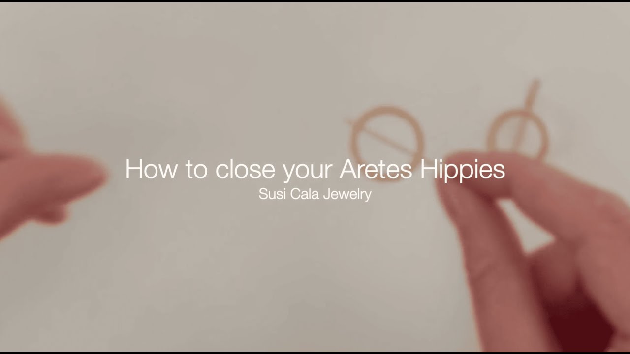 How to close your Aretes Hippies Circle Earrings