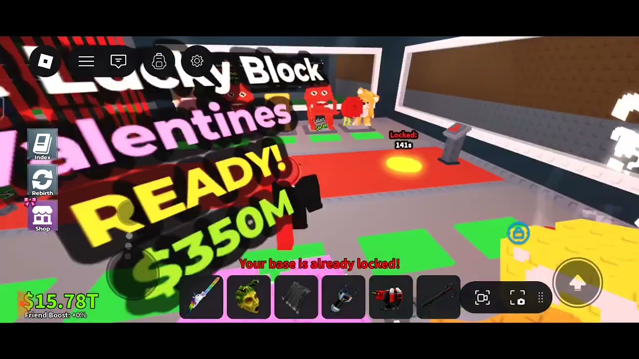 i open to much lucky block in steal a brain rot and in last I got some thing crazy 