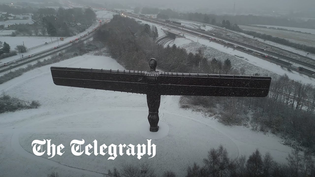 Snow hits the UK as temperatures plunge