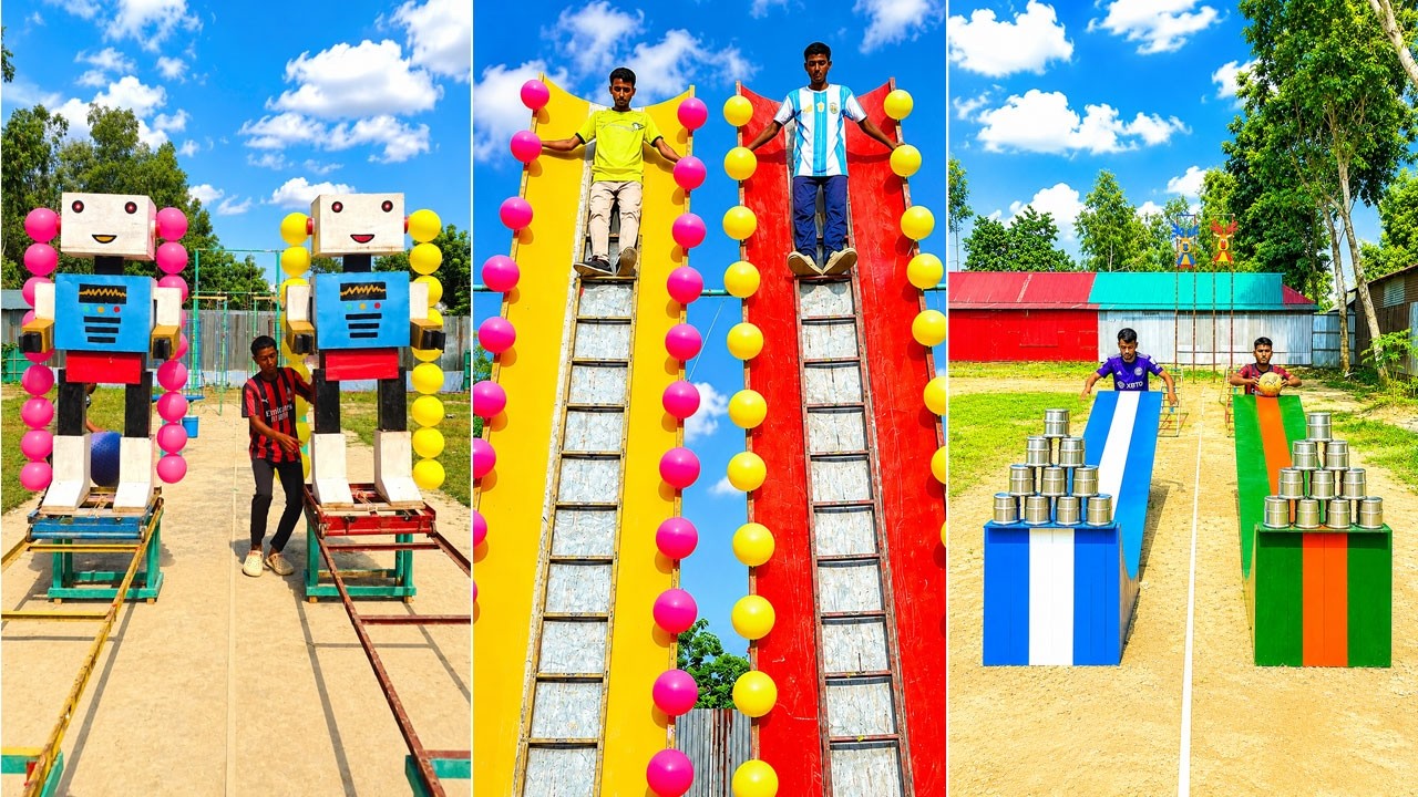 40-Level Balloon Obstacle Race: Who Will Reach the Finish First? 🎈🎯🏆