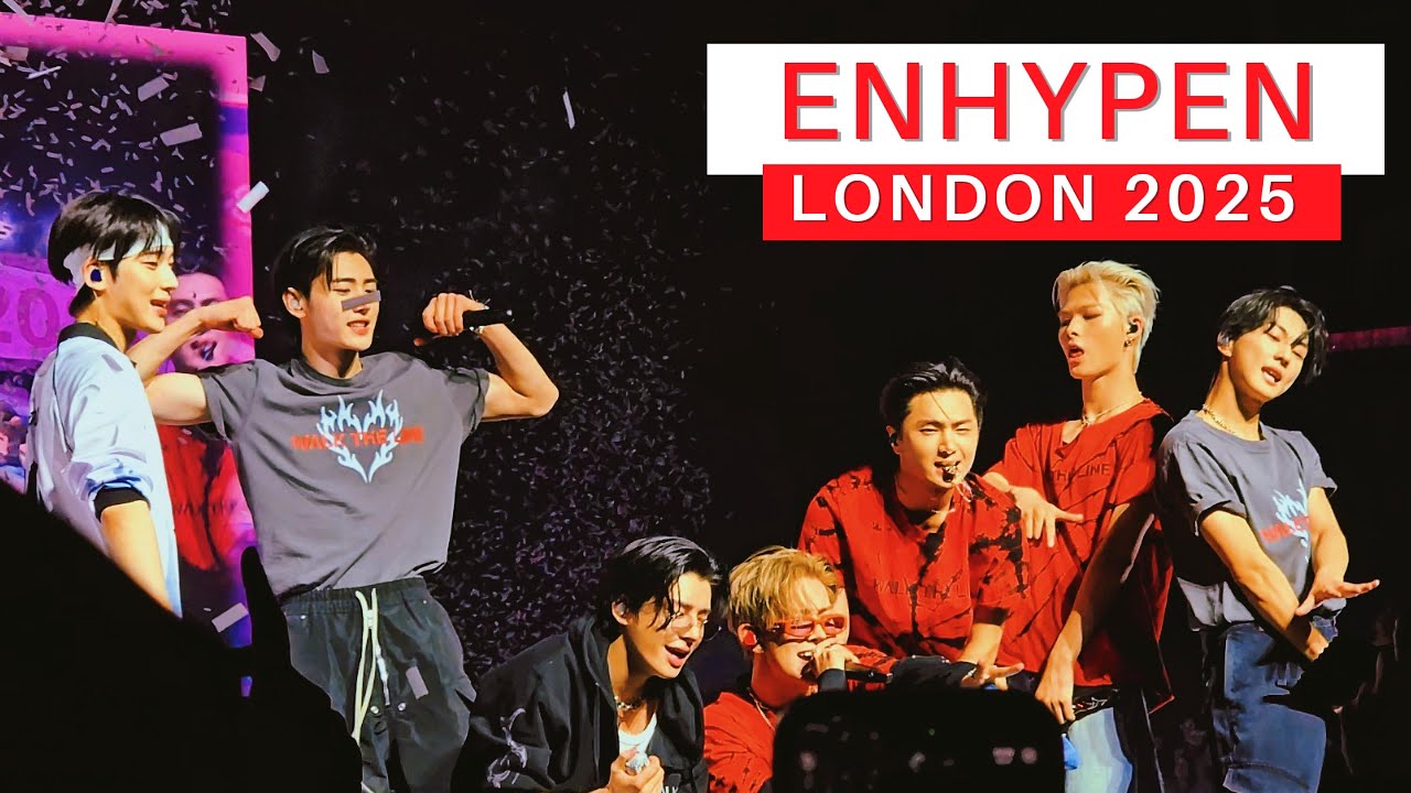 [4K] ENHYPEN First Europe Concert in London 22/08/2025  'WALK THE LINE' Tour 2025 [엔하이픈 첫 유럽 콘서트 런던]