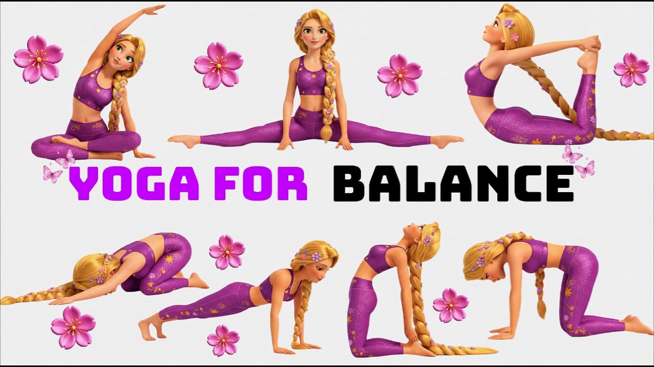 Rapunzel Yoga for Children | Poses for Better Posture & Body Balance