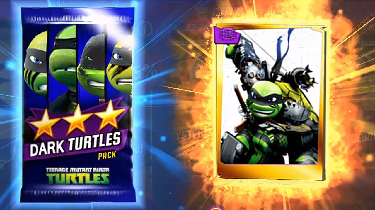 DARK NINJA TURTLES PACK OPEN. Teenage Mutant Ninja Turtles Legends [TMNT LEGENDS]
