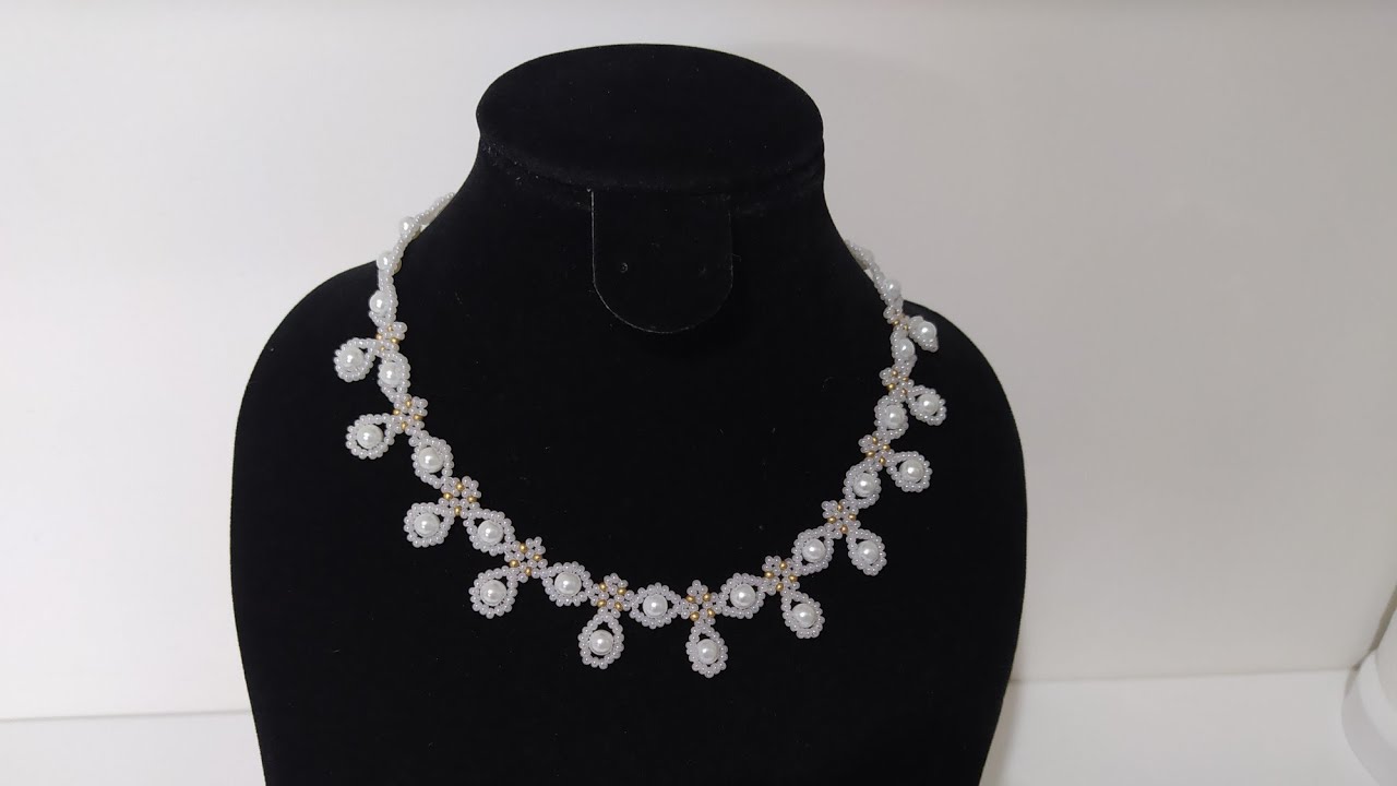 İncili Kum Boncuk Kolye - Pearl Necklace