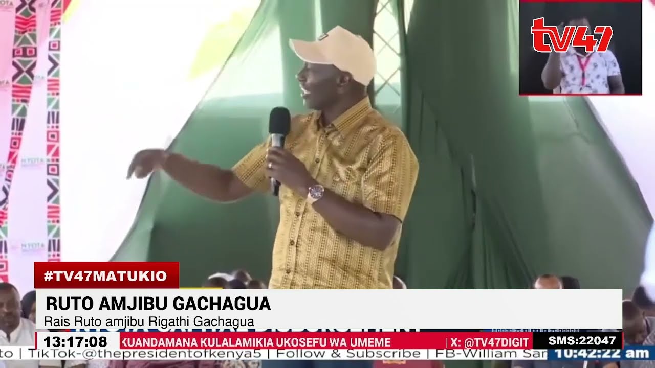 Rais Ruto amjibu Gachagua: Wacha kupiga nduru, hakuna eneo litakaloachwa nyuma