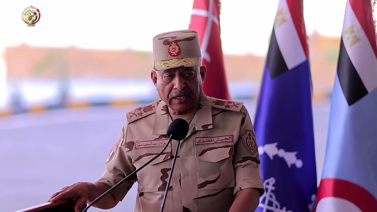 الفريق أول عبدالمجيد صقر يشهد المرحلة الرئيسية للتدريب المصرى الأمريكى المشترك 