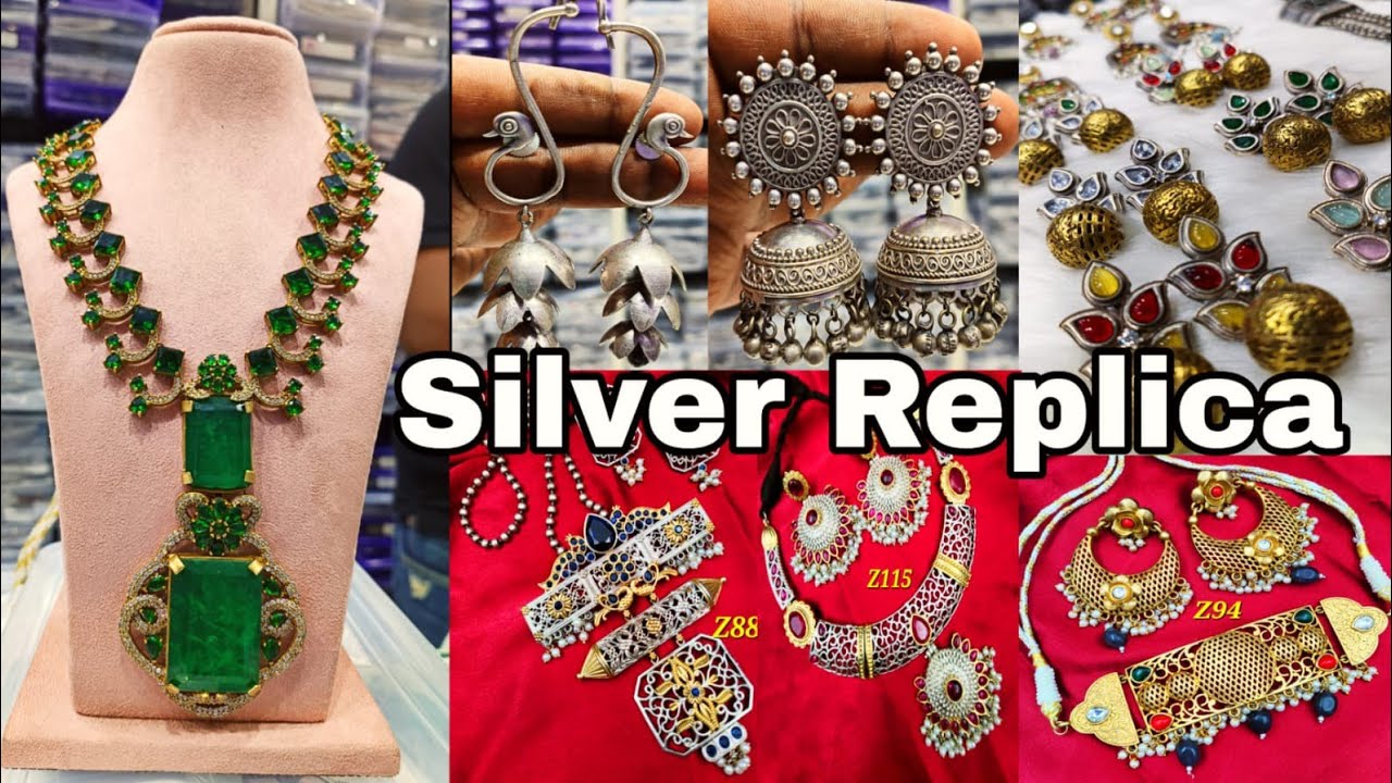 Biggest Jewellery Wholesaler Kolkata Barabaar || Celebrity Collection Silver Replica Wholesale ||