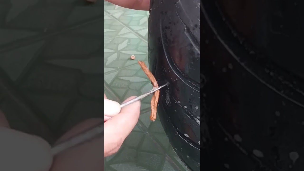 Ini baru langsung praktek alat Tambal ban tubeless kecil #shorts