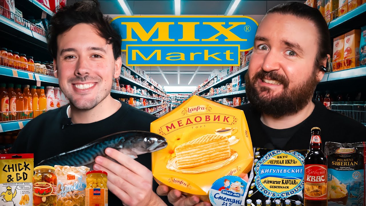 CRISPYROB und ich TESTEN die SCHÖNSTEN LEBENSMITTEL aus dem MIXMARKT