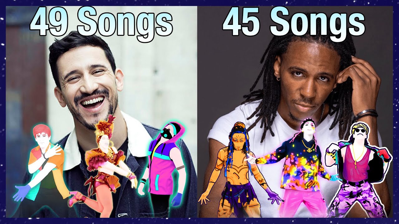TOP 10 MALE DANCERS with MORE PERFORMED Songs on JUST DANCE