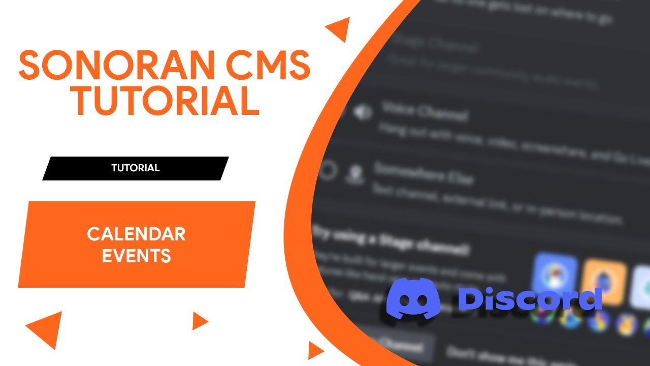 Sonoran CMS Tutorial 28: Discord Calendar Events