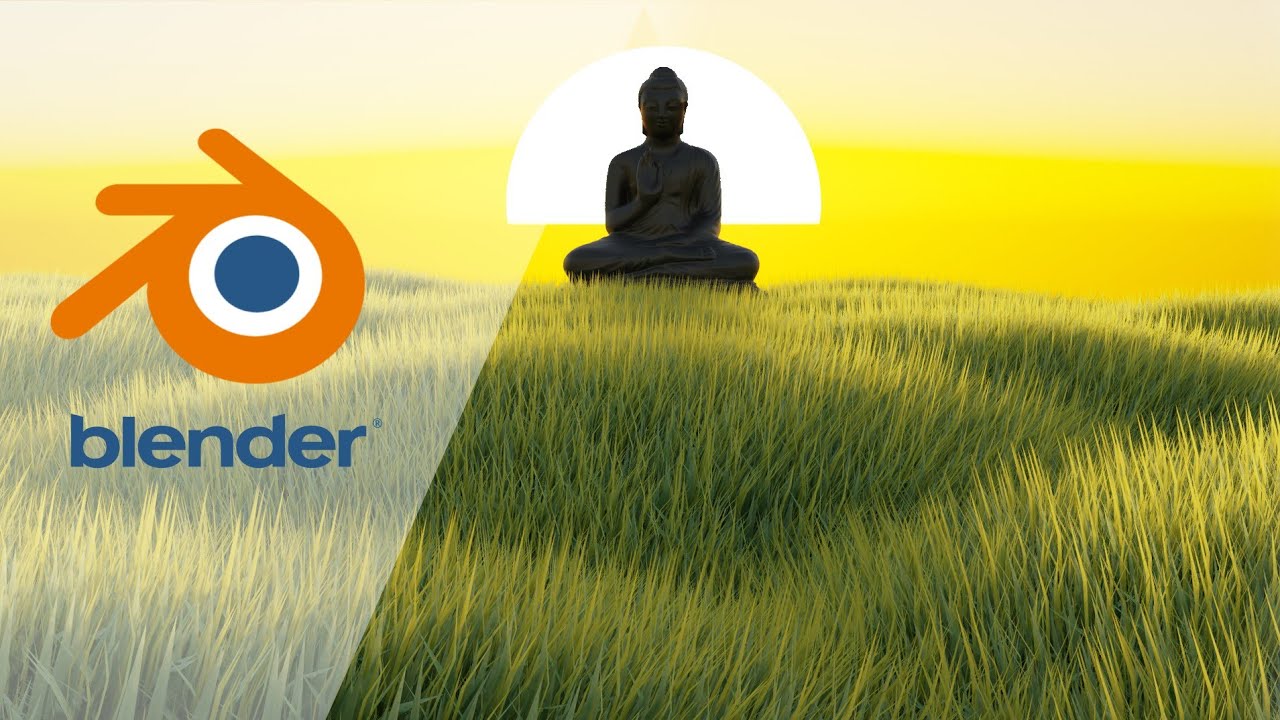 Create this scene in blender | grass |environment |#blender