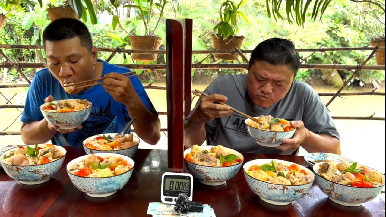 Trận Đấu Đỉnh Cao Ăn Uống/ 8,8 Ký BÚN RIÊU VIÊN TÔM Thưởng 2Tr ( Cái Kết Không Tưởng ) | ATN