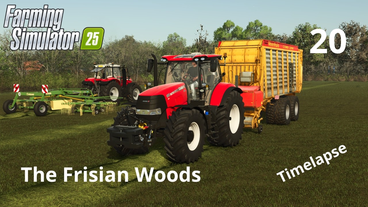 RAKING GRASS AND ENSILING WITH THE NEW CASE | THE FRISIAN WOODS #20
