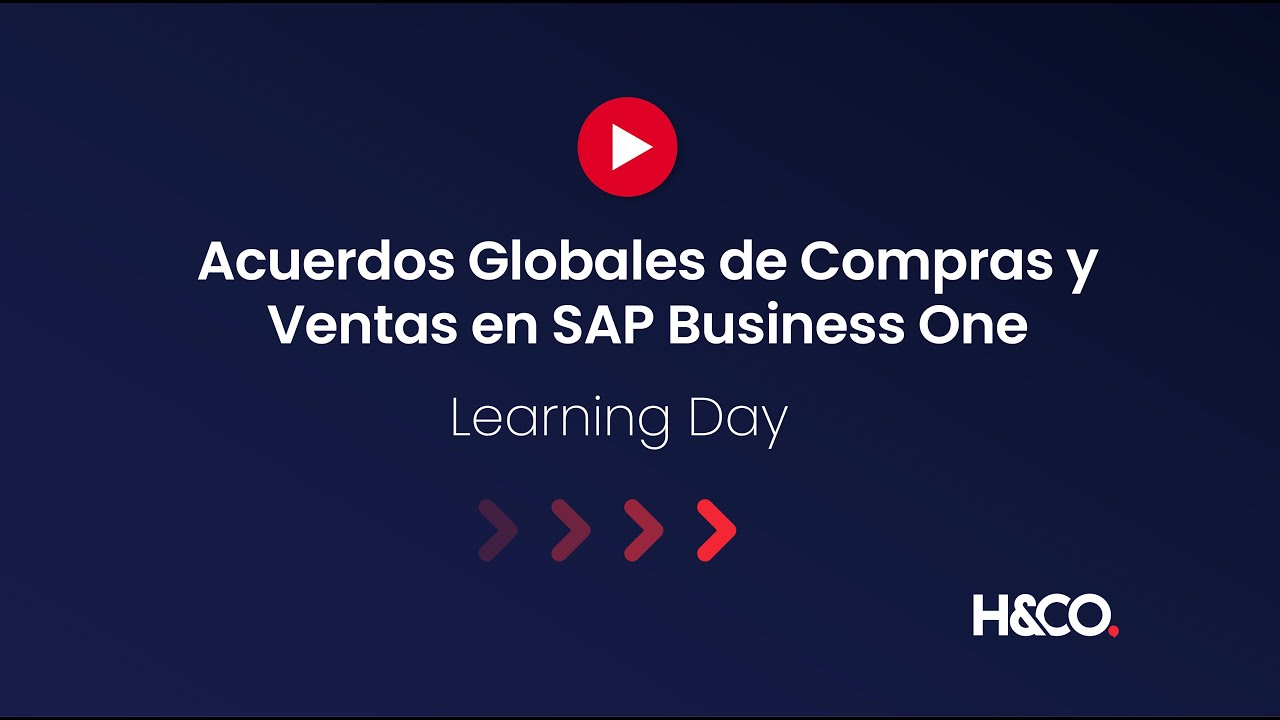 Acuerdos Globales de Compras y Ventas en SAP Business One