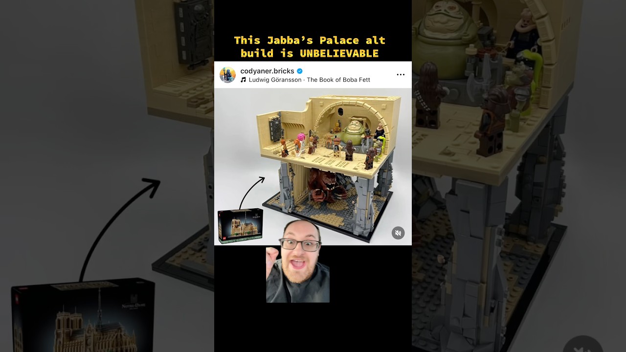 Альтернативная сборка LEGO Jabba&rsquo;s Palace &mdash; ИДЕАЛЬНА #lego #legostarwars #starwars #legosets #leg...
