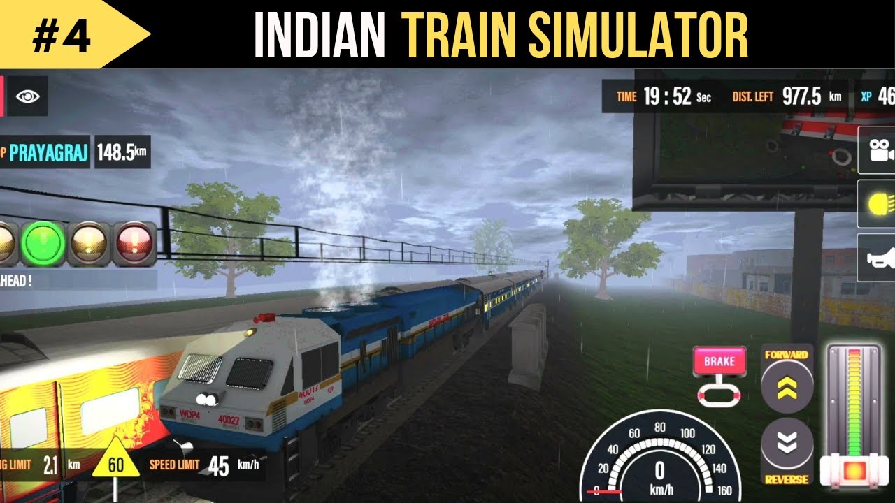 Indian railway train simulator game - realistic train simulator game - train simulator android game